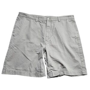 Vineyard Vines Mens Club Shorts 38 Khaki Tan Chino Cotton Flat Front 9 Inseam *